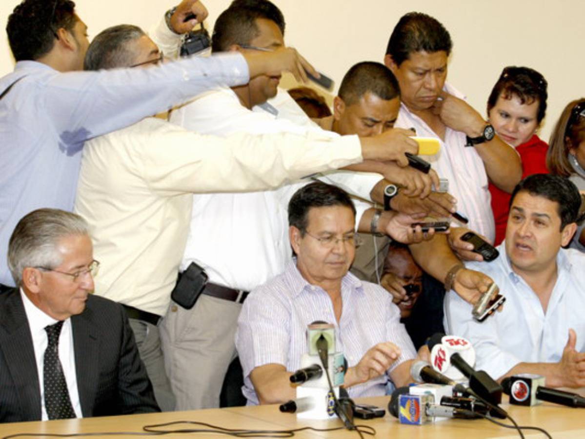 'Pepe' Lobo, Callejas y Maduro empeñados en buscar la unidad en el Partido Nacional