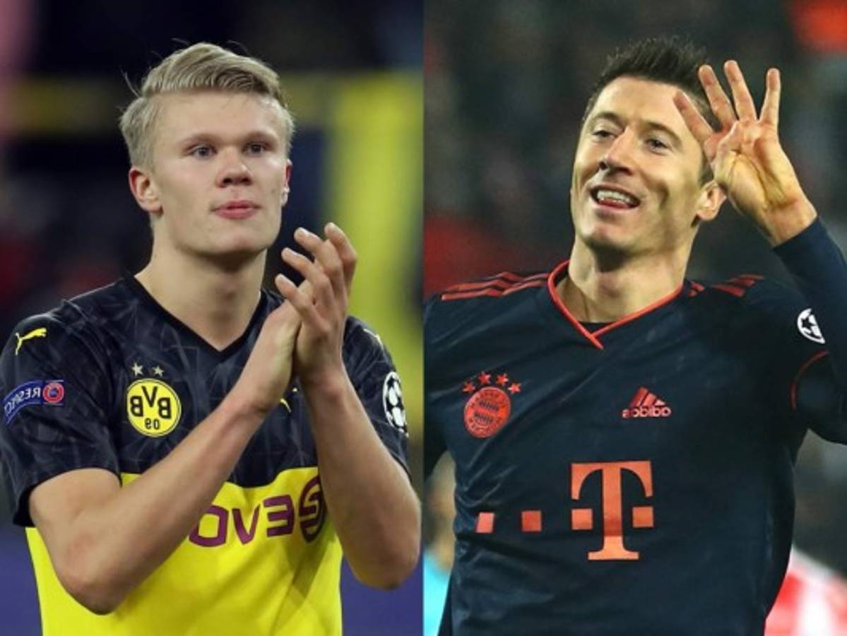 Haaland contra Lewandowski, un duelo generacional de lujo