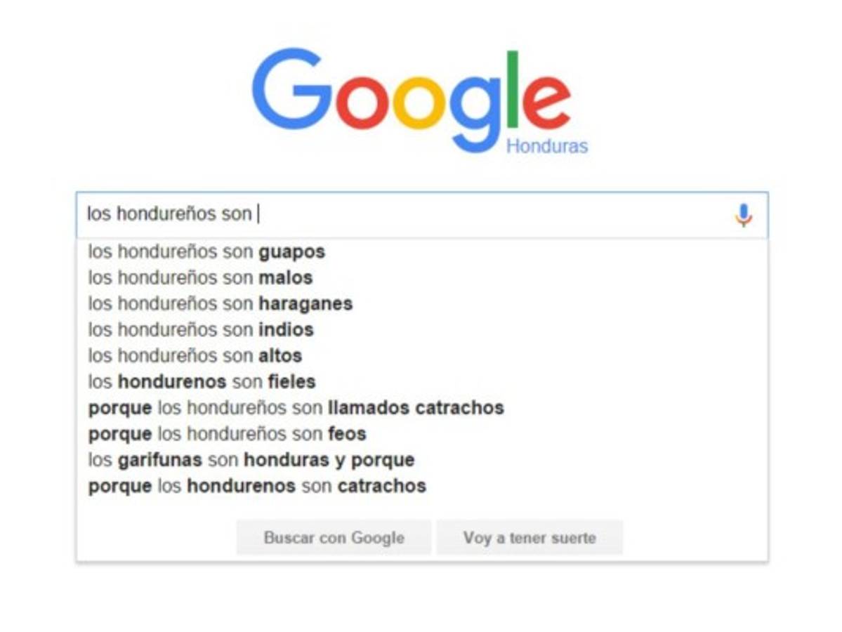 Esto es lo que Google 'sugiere' de los centroamericanos cuando hacés una búsqueda