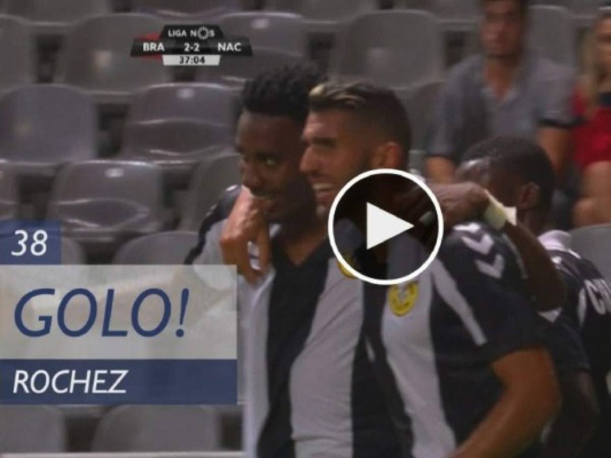 VIDEO: Mirá los dos goles de Bryan Róchez ante Braga en su debut en la primera de Portugal