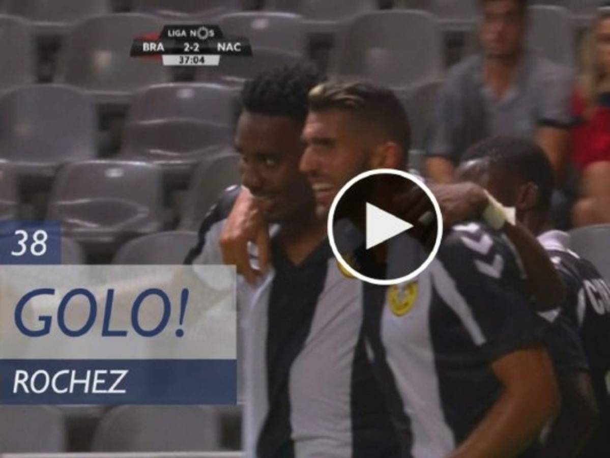 VIDEO: Mirá los dos goles de Bryan Róchez ante Braga en su debut en la primera de Portugal