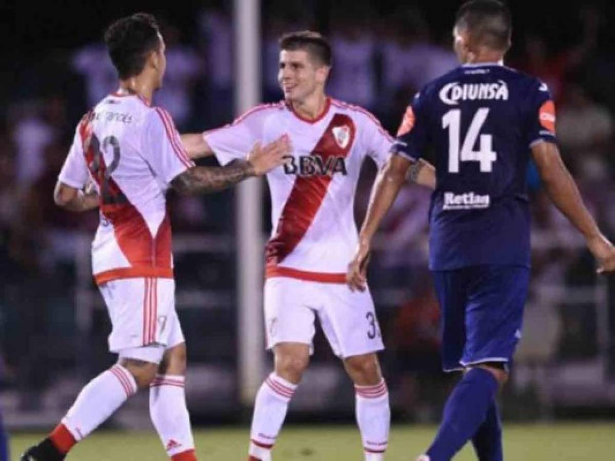 Sin mucho esfuerzo, River le ganó a Motagua acabando con el sueño