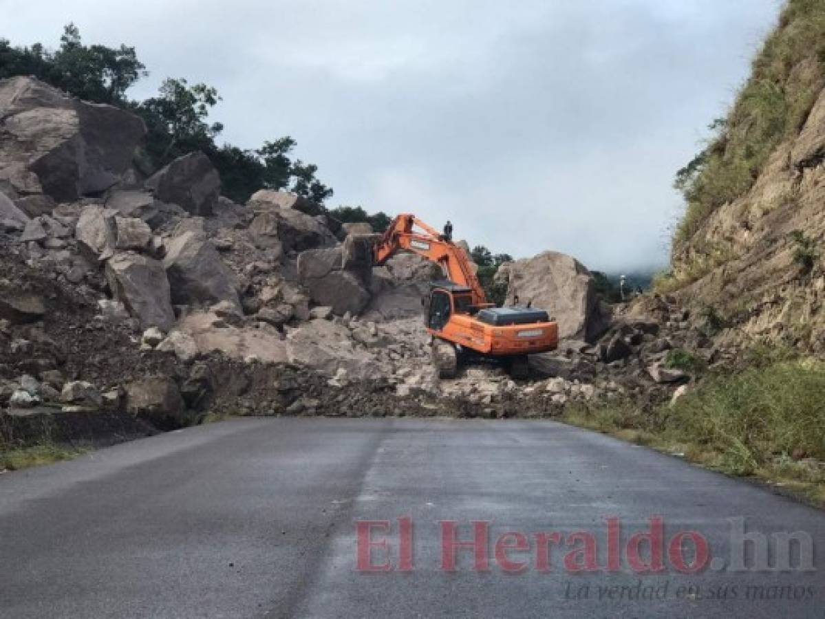 Eta y su impacto en Comayagua: Enormes derrumbes en Taulabé y en Canal Seco