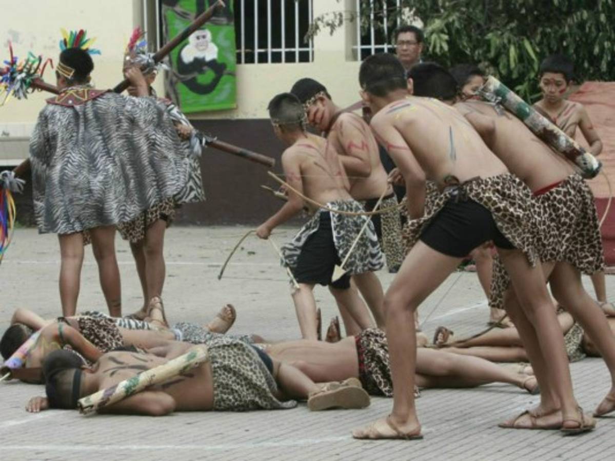 El cacique Lempira cobró vigencia en centros educativos de la capital