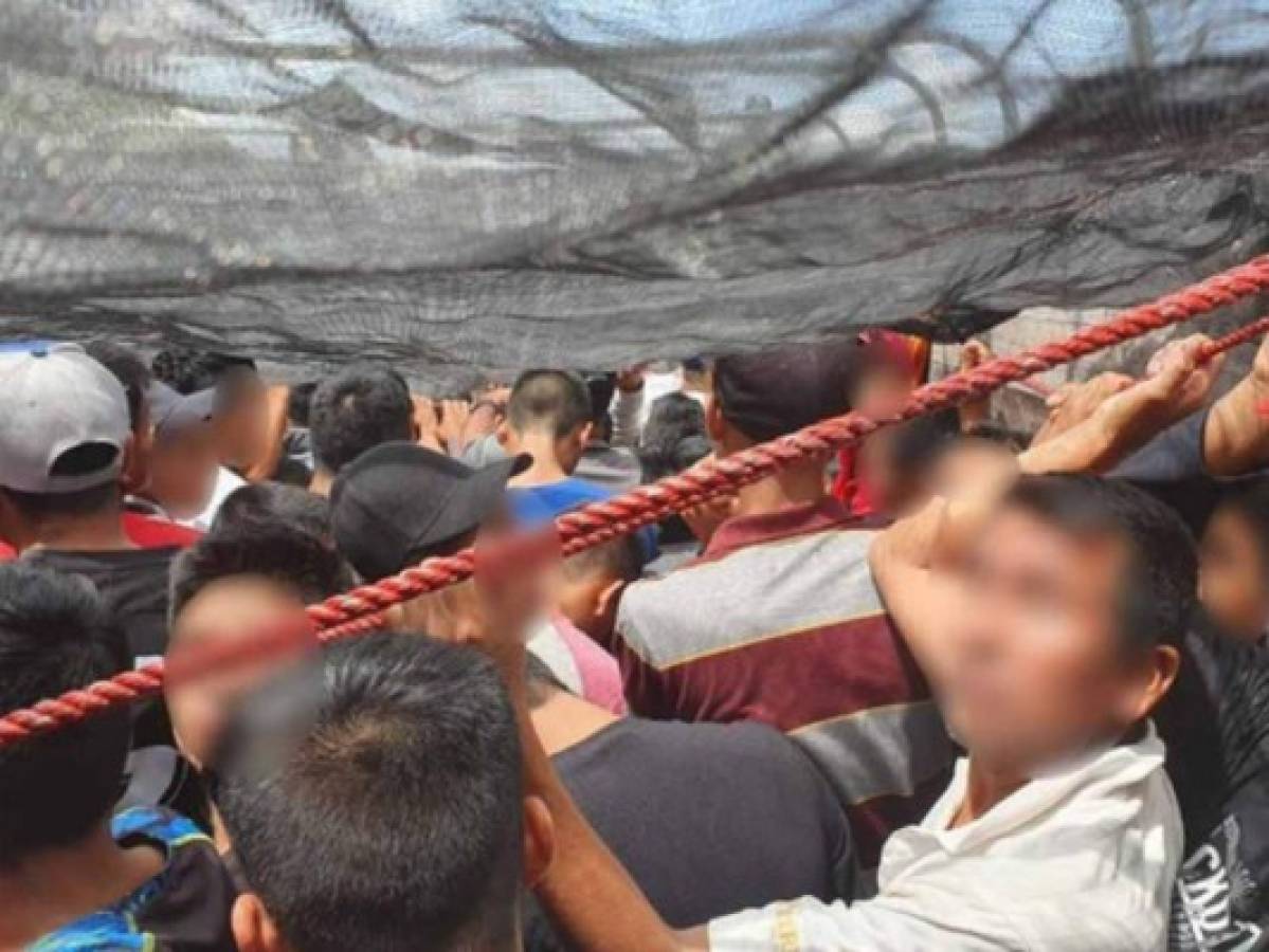 México intercepta dos camiones con 243 migrantes, varios hondureños