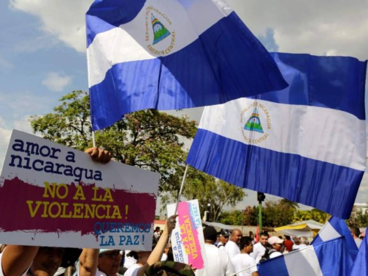 Simpatizantes del gobierno de Daniel Ortega se movilizan en Nicaragua