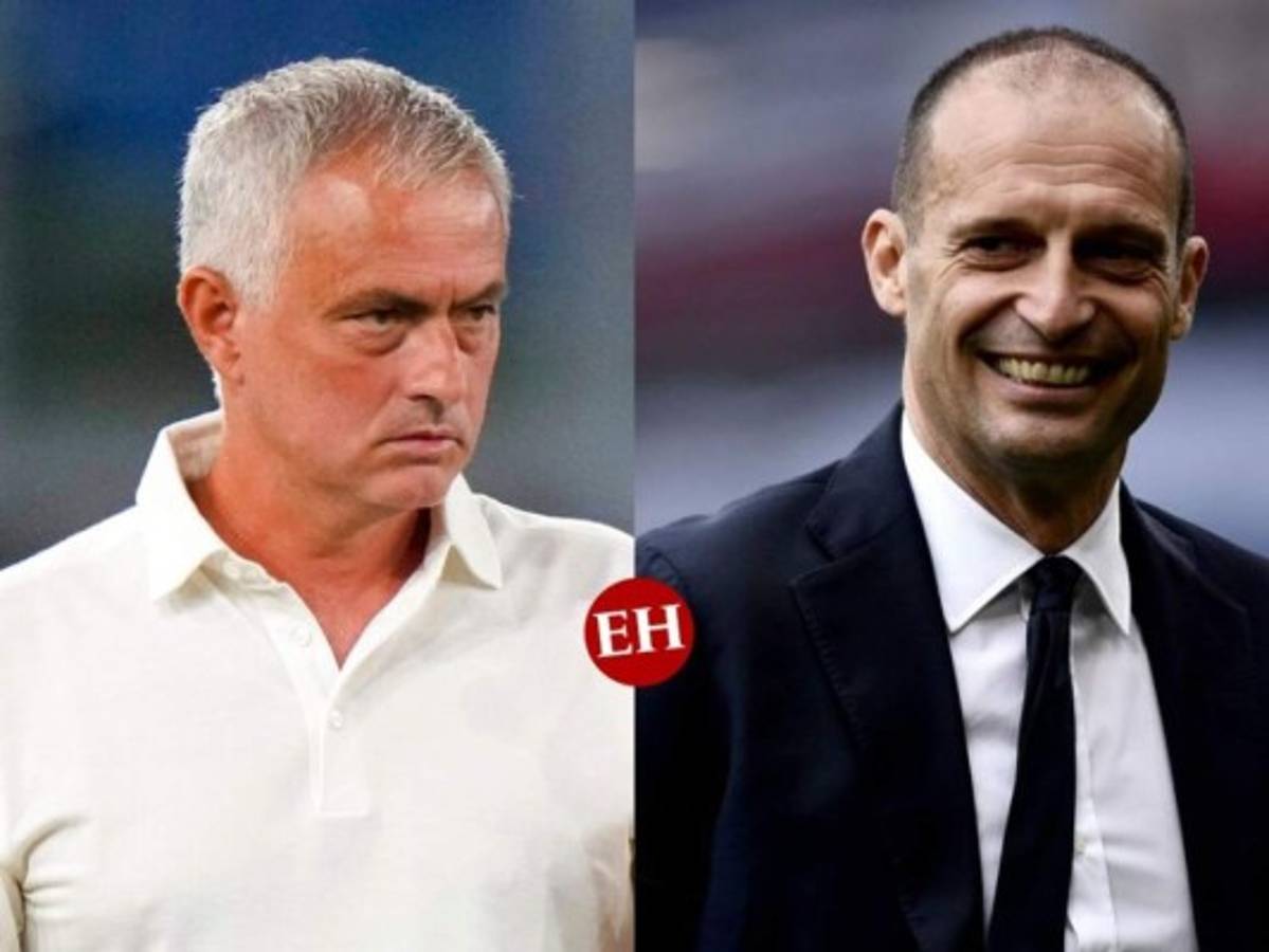 Mourinho y Allegri lideran batalla de técnicos en Italia
