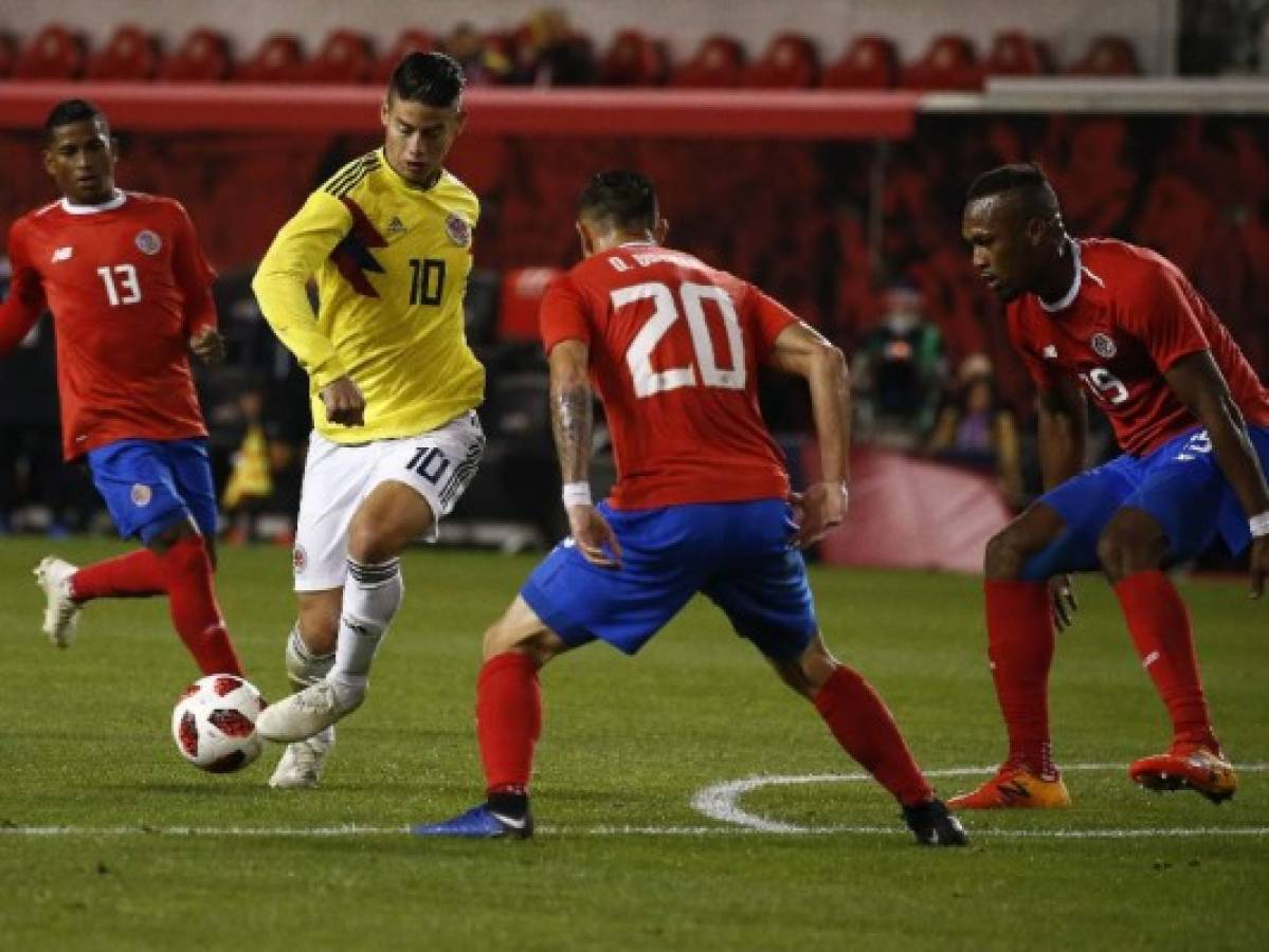 Con James como guía, Colombia vence a Costa Rica en amistoso en Estados Unidos
