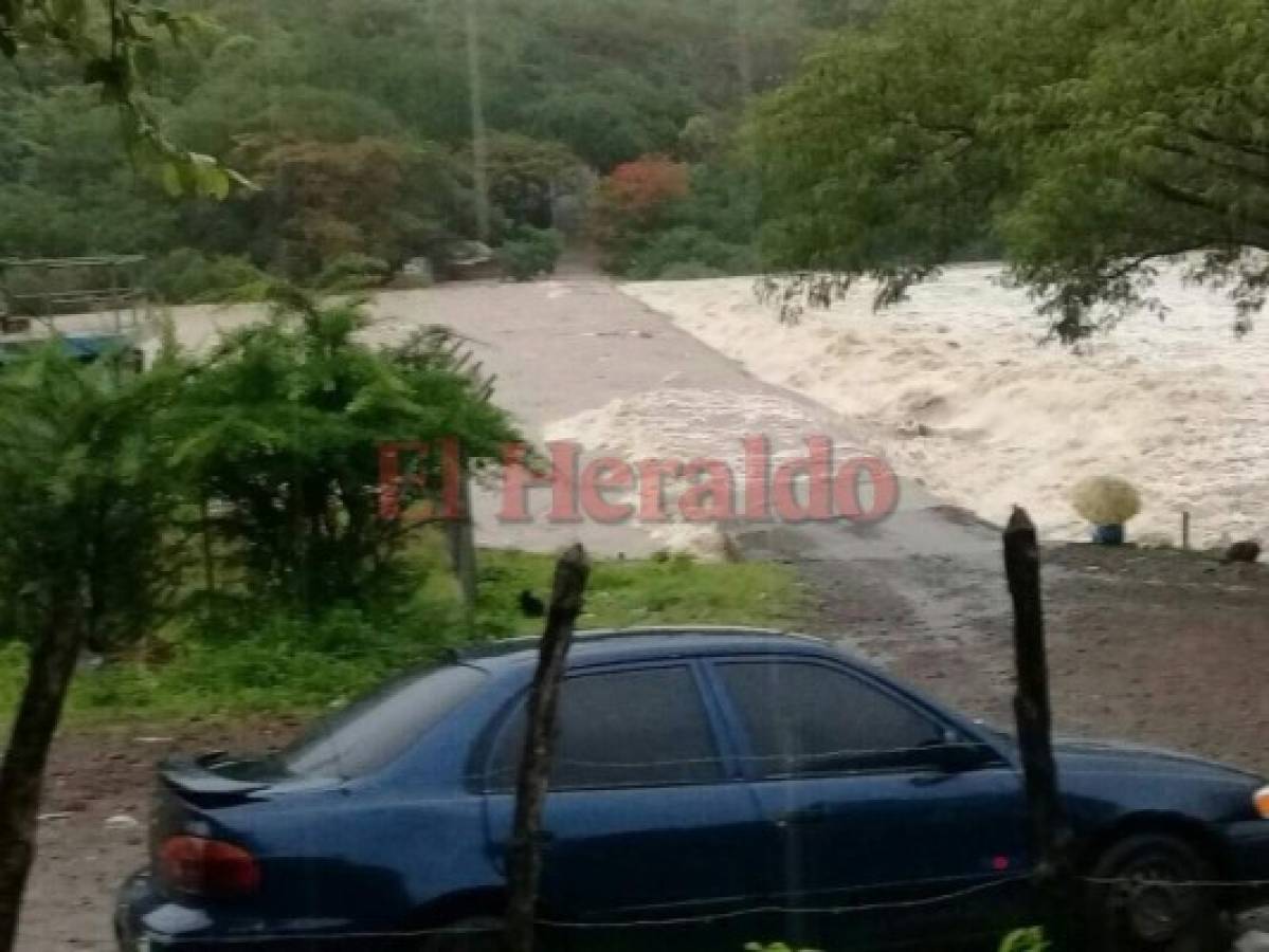 Honduras: Se desborda el río Sampile en Marcovia, Choluteca