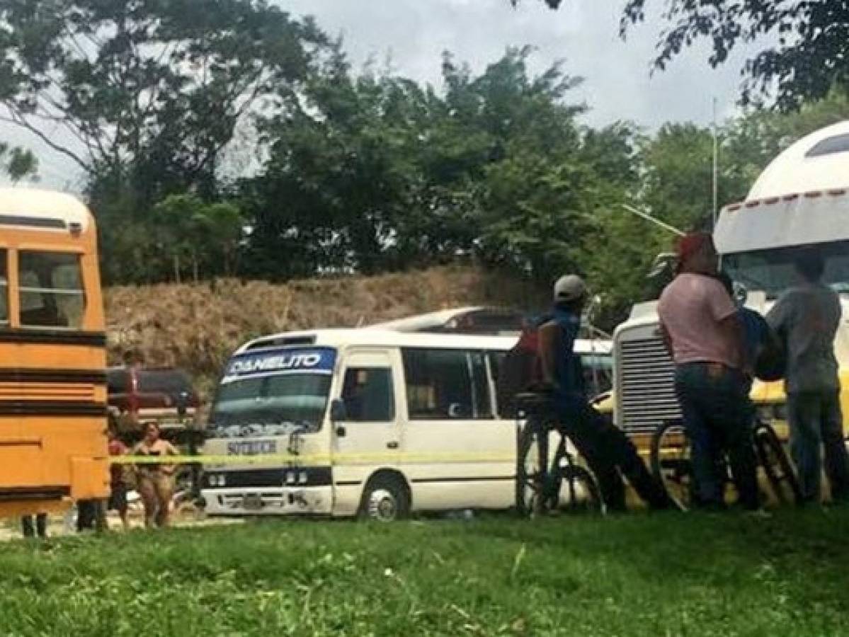 Matan a conductor de rapidito en la zona norte de Honduras