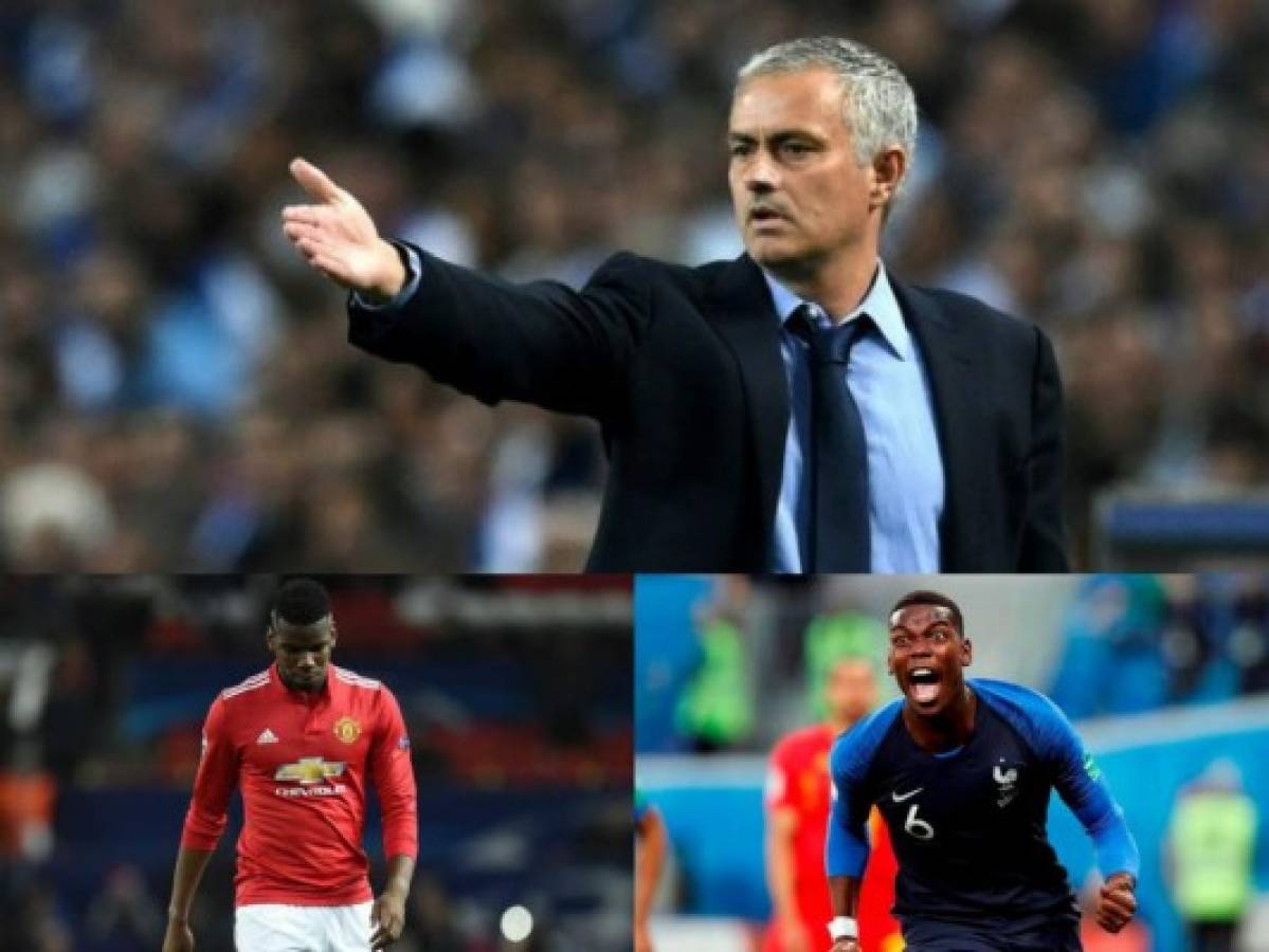 José Mourinho contrasta al Paul Pogba del Manchester United con el de Francia en el Mundial