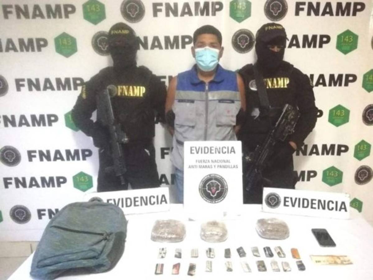 Capturan a miembro de la mara 18 encargado de distribuir drogas en la capital