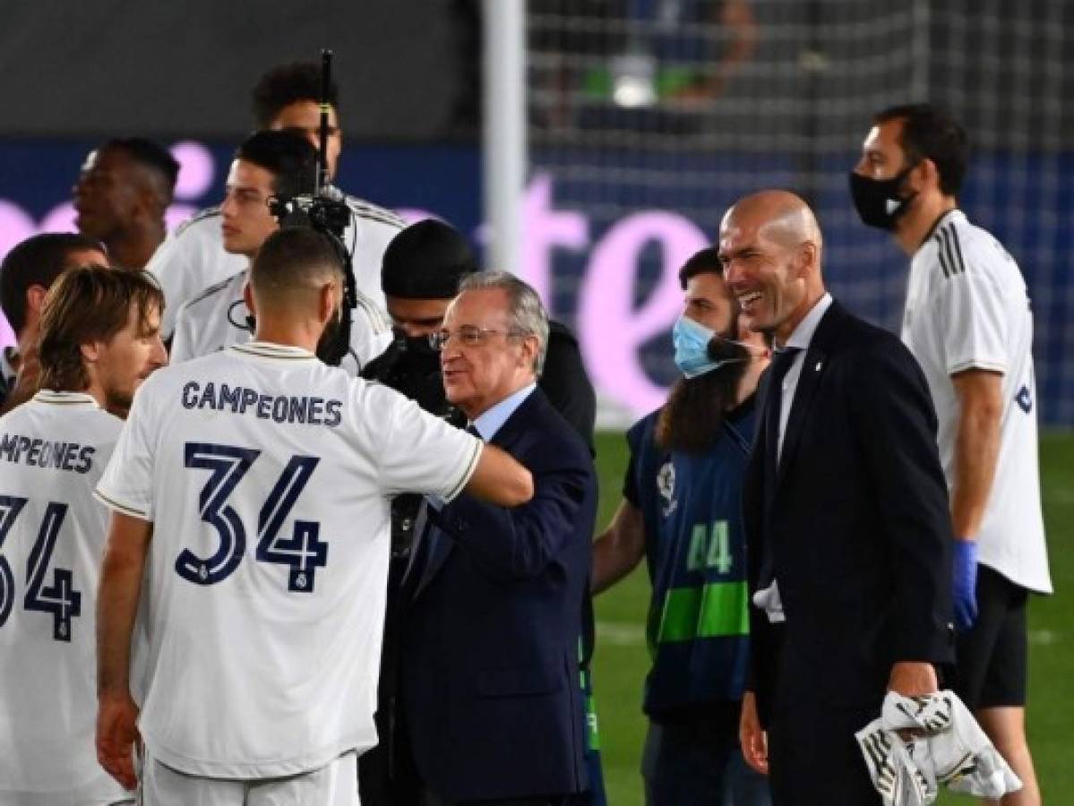 Presidente del Real Madrid ve a Zidane como 'una bendición del cielo'