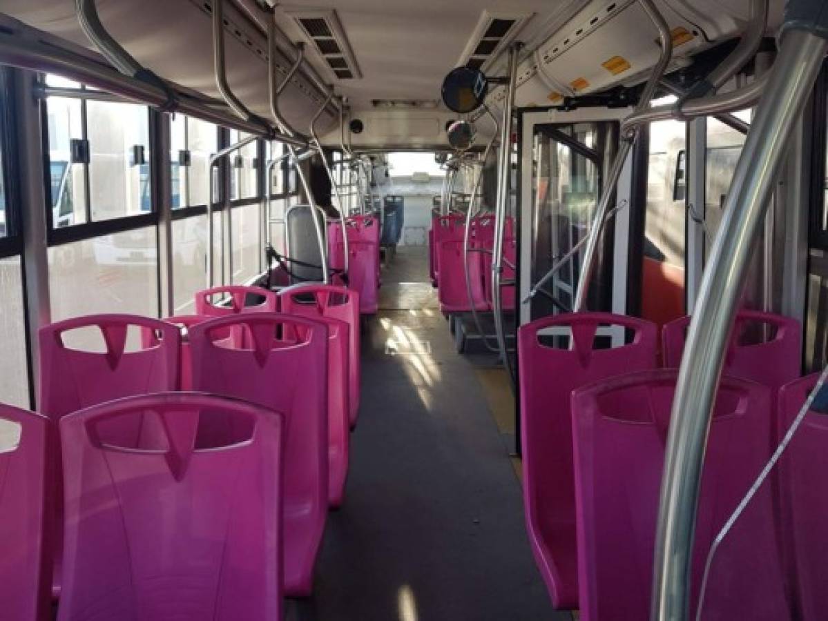 Estricto monitoreo de rutas tendrán los nuevos autobuses en la capital de Honduras