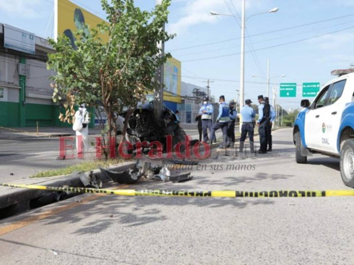 Un muerto deja brutal accidente en el desvío a Valle de Ángeles en la capital  