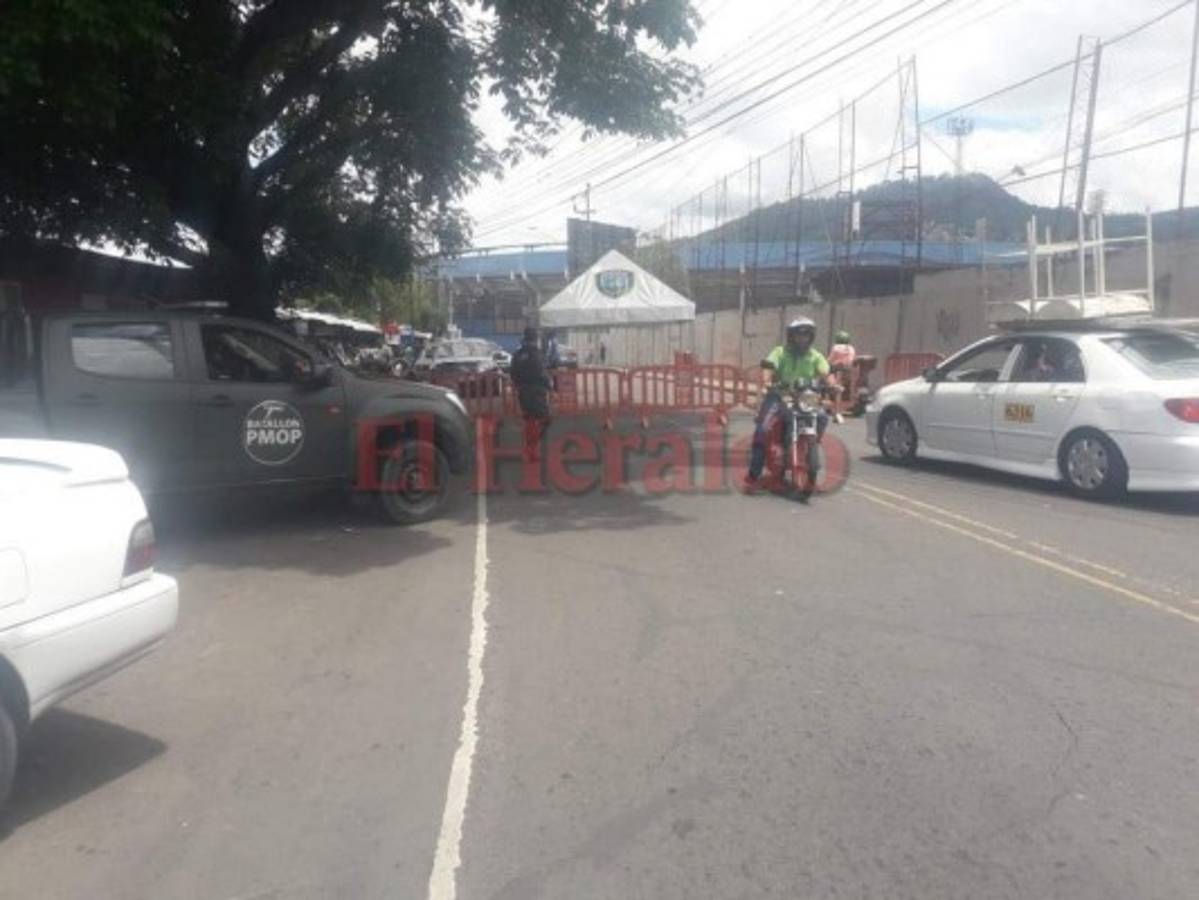 Accesos al Estadio Nacional están cerrados por el clásico capitalino Motagua vs Olimpia