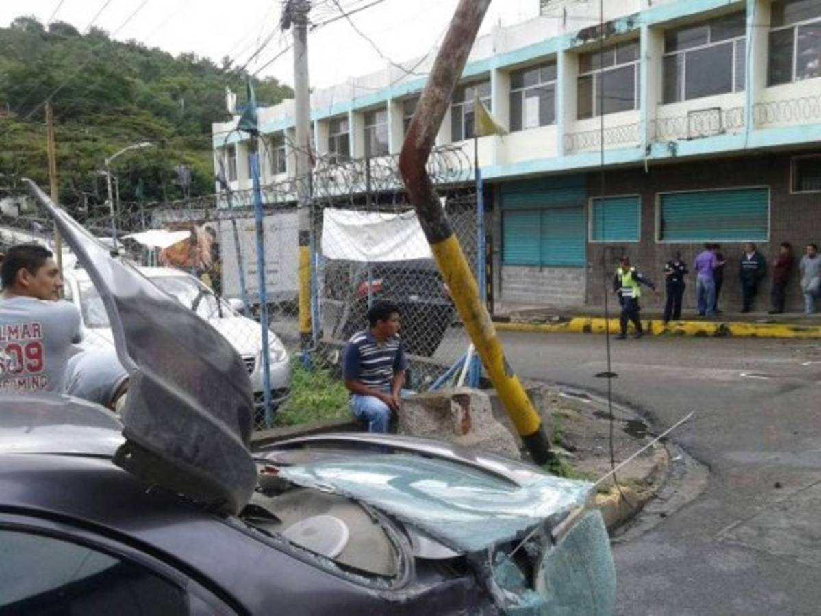 Accidente en primera avenida de Comayaguela