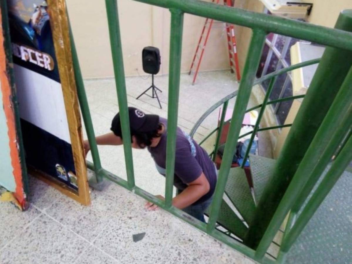 Ultra Fiel realiza obras de restauración en una escuela de San Pedro Sula