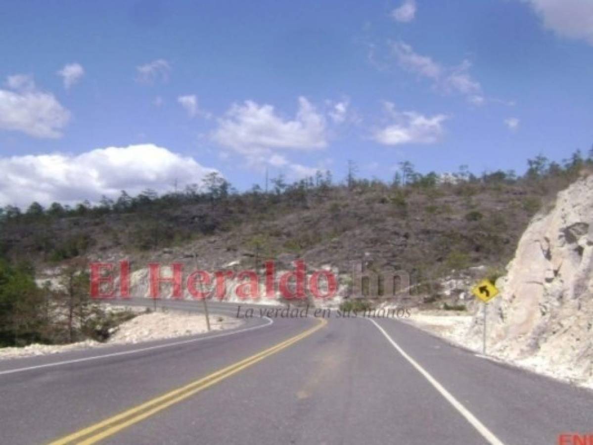 Carretera que de Tegucigalpa conduce hacia el pintoresco municipio de San Miguelito. Foto: EL HERALDO
