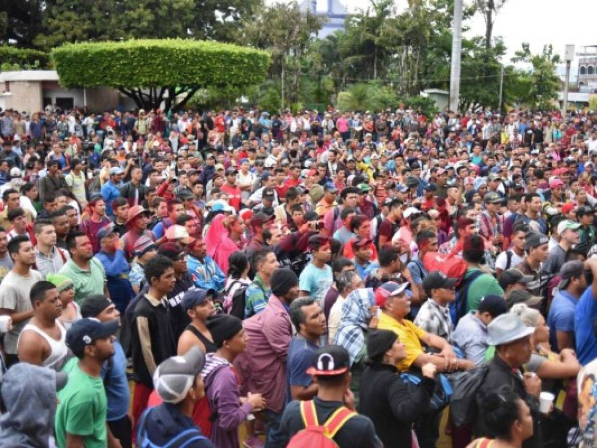 Unos 4,000 compatriotas salieron de Honduras en busca del sueño americano. Foto AFP