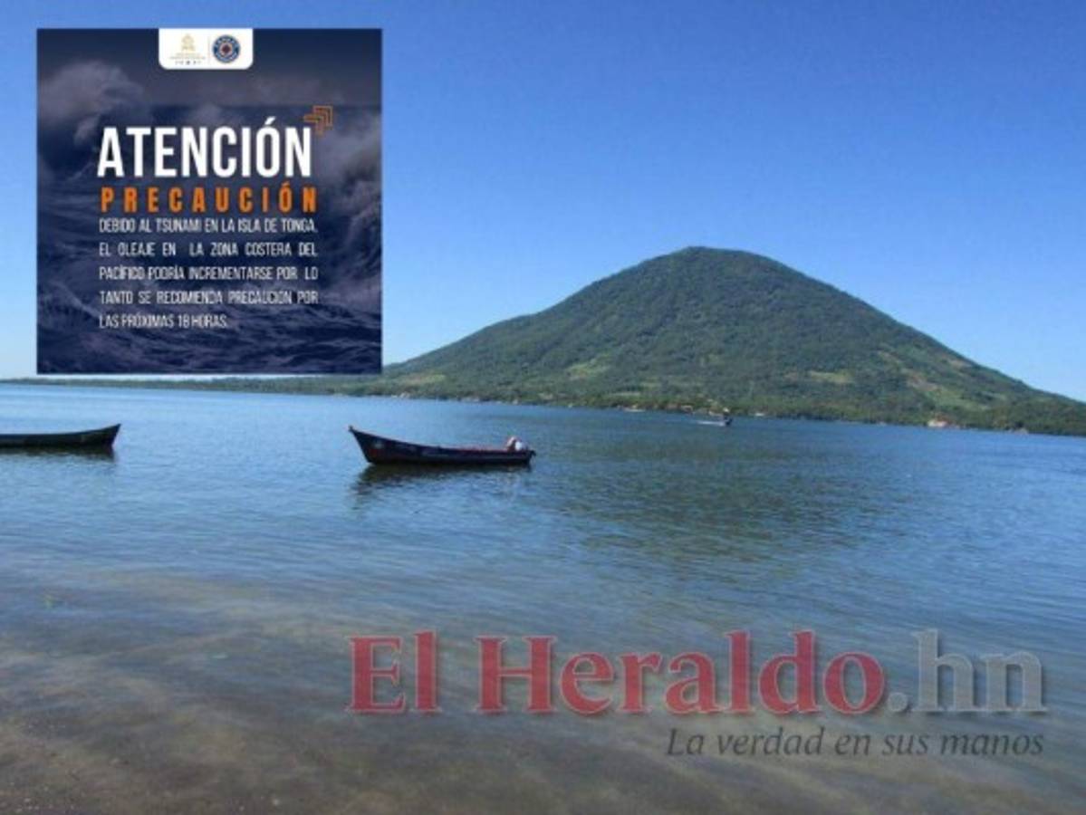 Piden precaución en zona del pacífico hondureño por tsunami en isla de Tonga