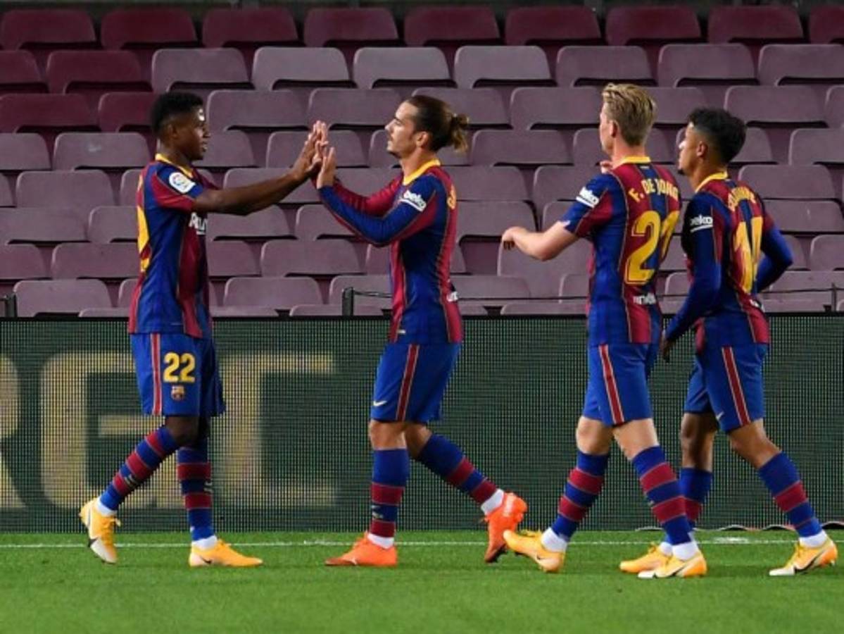 El Barcelona golea al Villarreal en una fiesta de Ansu Fati y Messi