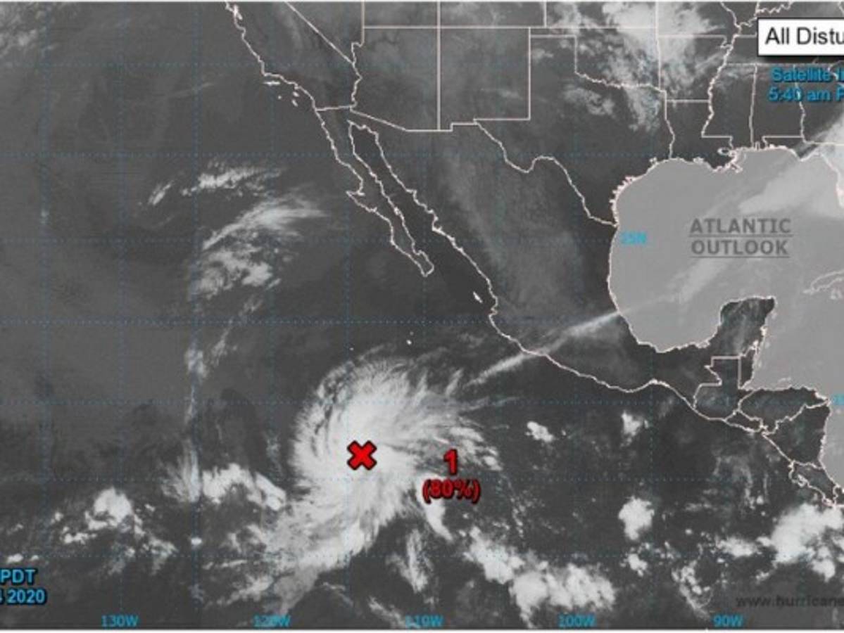 Se forma ciclón tropical en este del Pacífico Norte