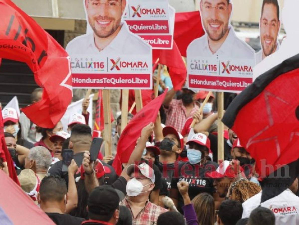 Junto a Nasralla, Doris Gutiérrez y Milton Benítez, candidata de Libre hace cierre de campaña en Tegucigalpa