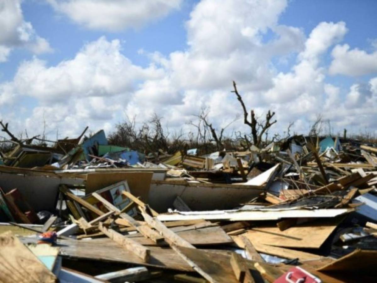 Muchas estructuras han cedido ante el paso del huracán Dorian. Foto: AFP