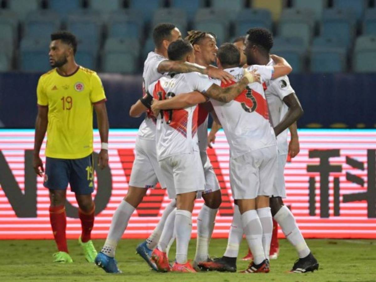 Perú mostró carácter con triunfo 2-1 ante una Colombia que se destiñe en la Copa
