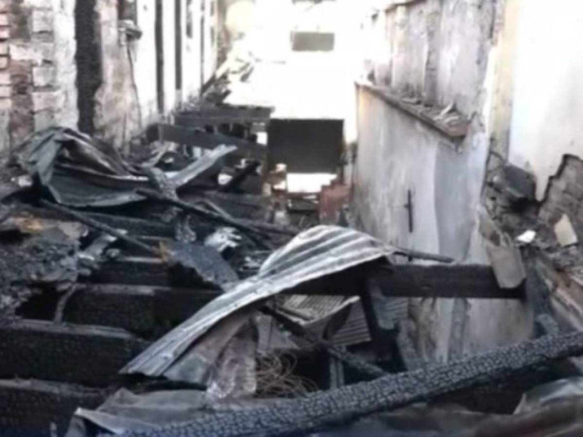 Hombre resulta con quemaduras en incendio en cuartería de la capital