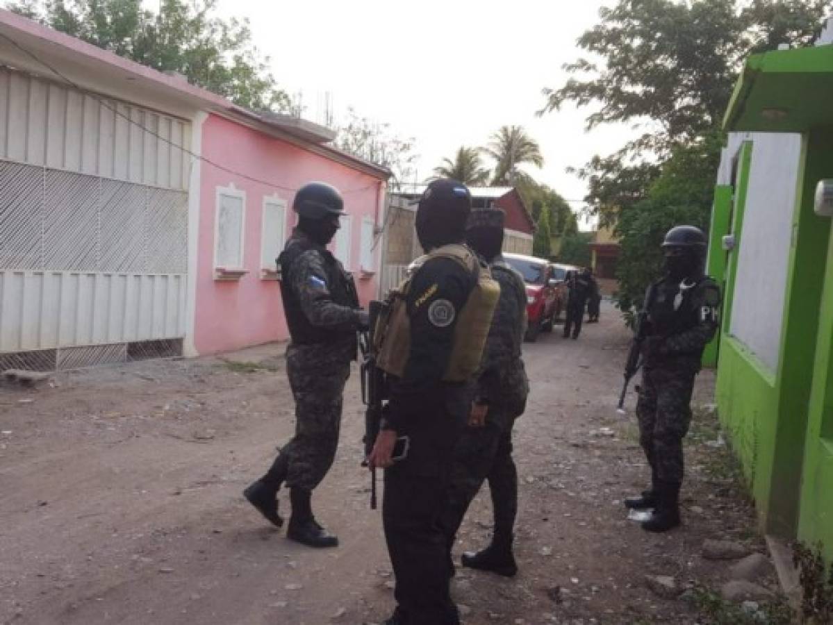 Tres personas detenidas dejan operativos simultáneos en Choluteca