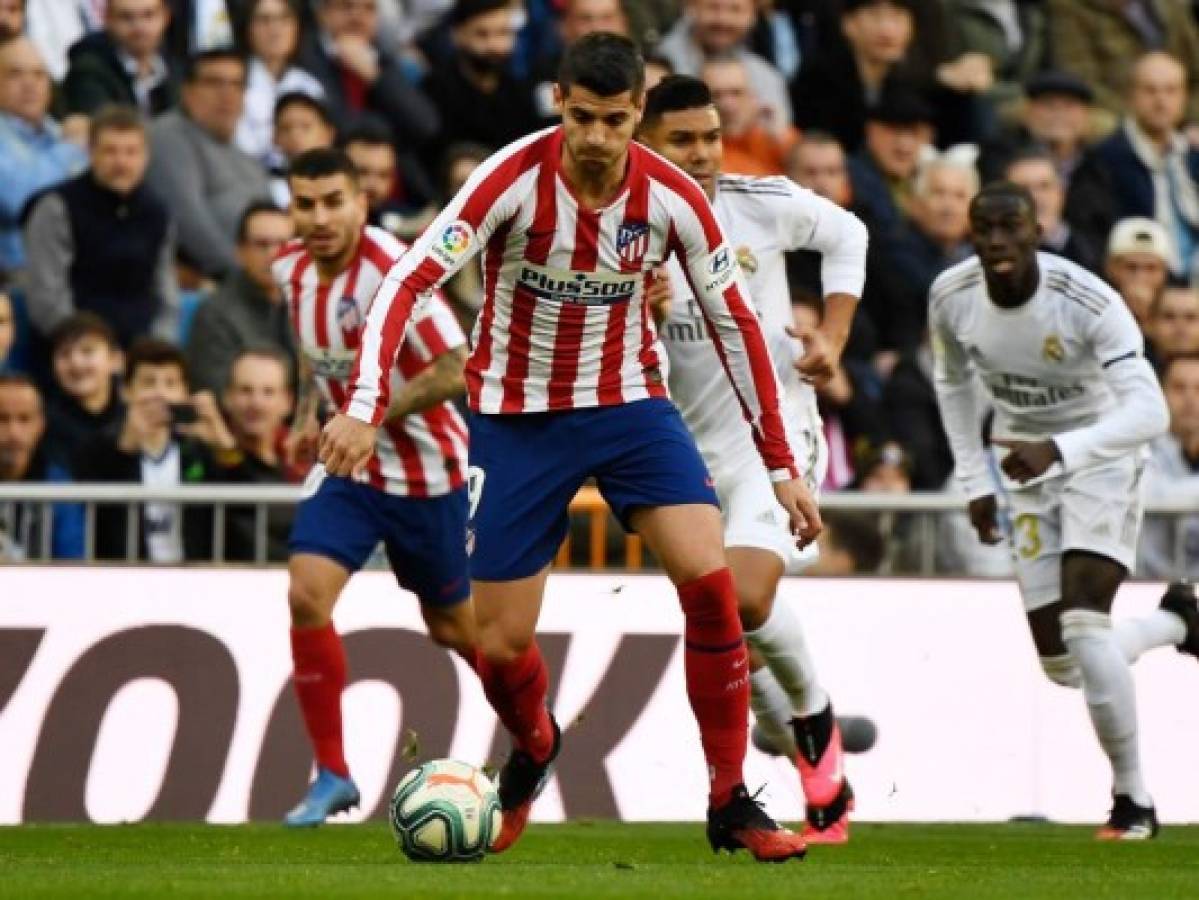 Álvaro Morata, delantero del Atlético, sufre una lesión muscular