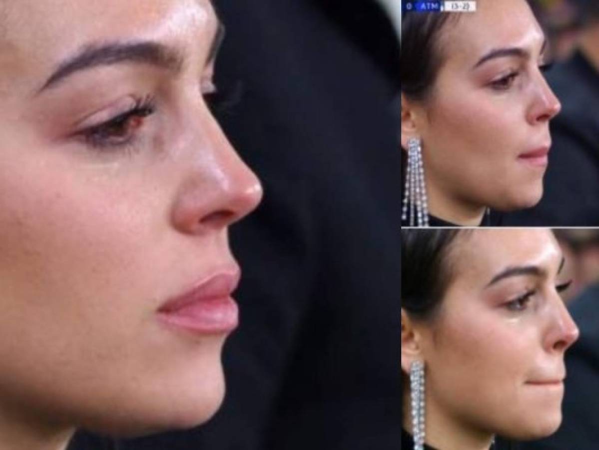 Georgina Rodríguez rompió en llanto con el triplete de Cristiano Ronaldo en Champions League