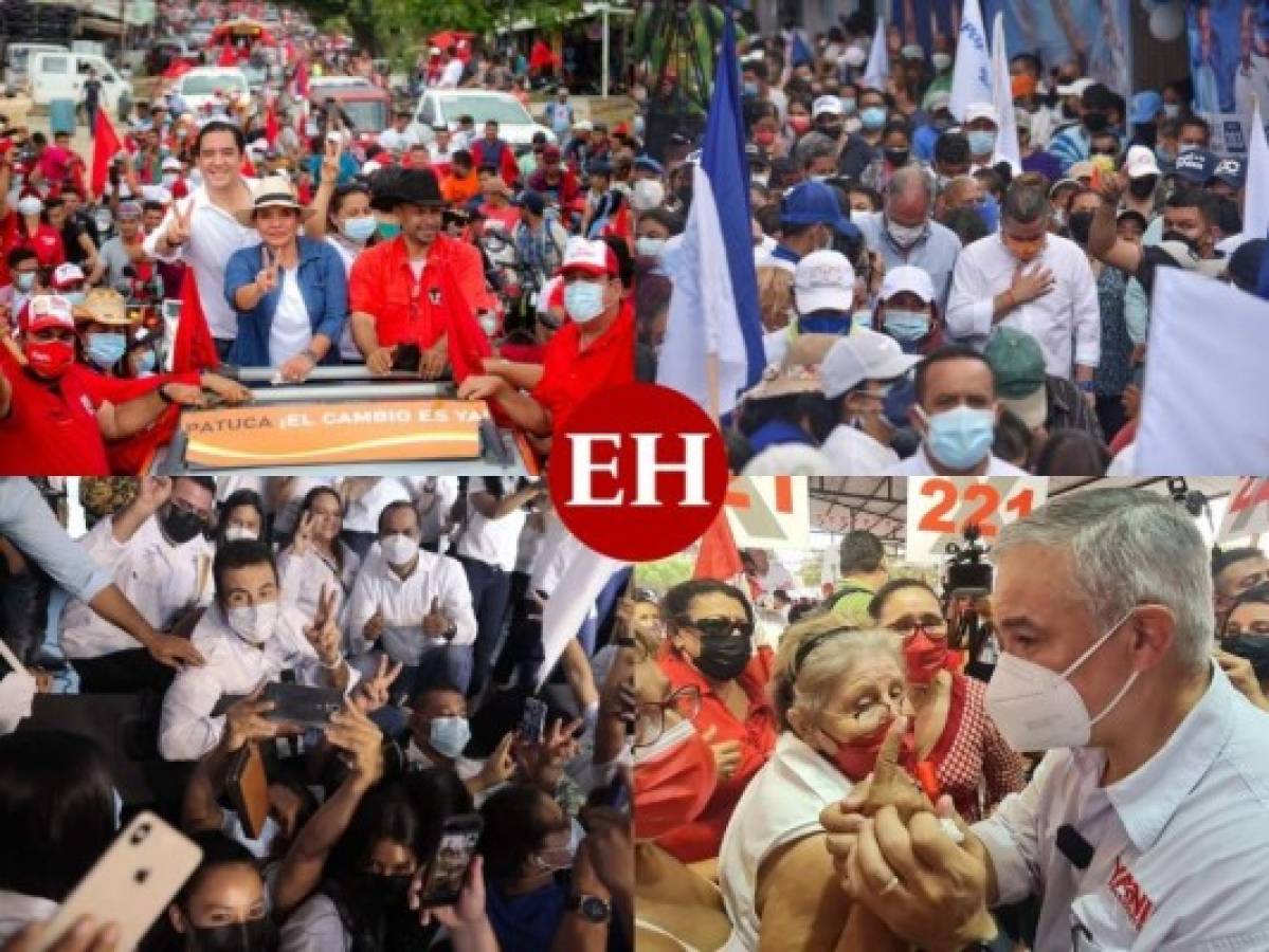 Con promesas y pidiendo voto en plancha, candidatos a la presidencia recorren Honduras (FOTOS)