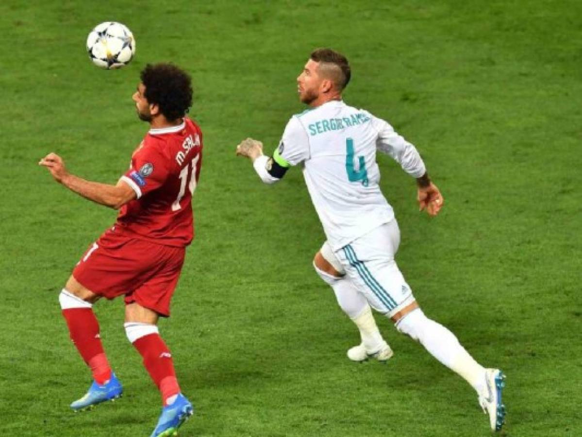 Los apodos para Sergio Ramos por la lesión a Mohamed Salah