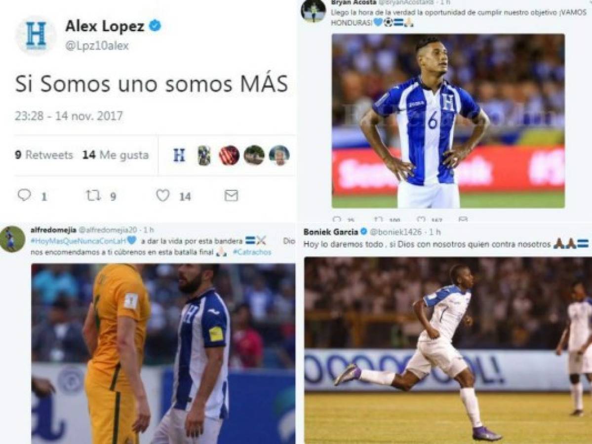 La motivación de los jugadores de Honduras en redes sociales