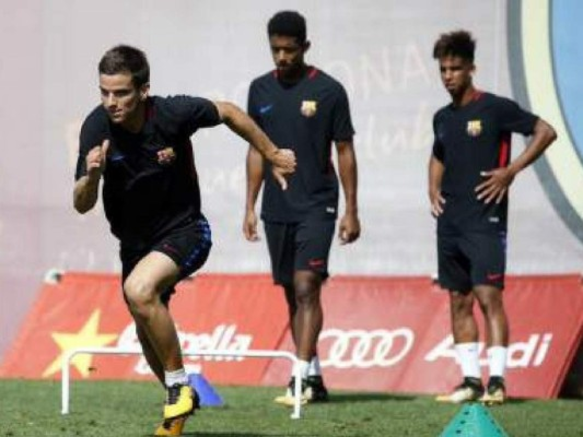 El Choco Lozano fue convocado para entrenar con el primer equipo del Barcelona