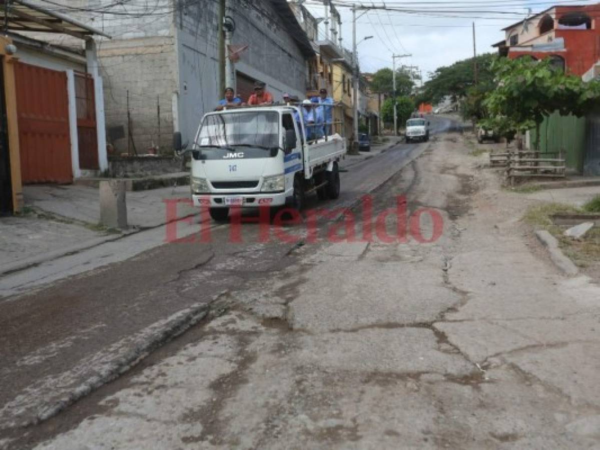 Vecinos se quejan de una calle en pésimo estado en la colonia Divanna de Tegucigalpa