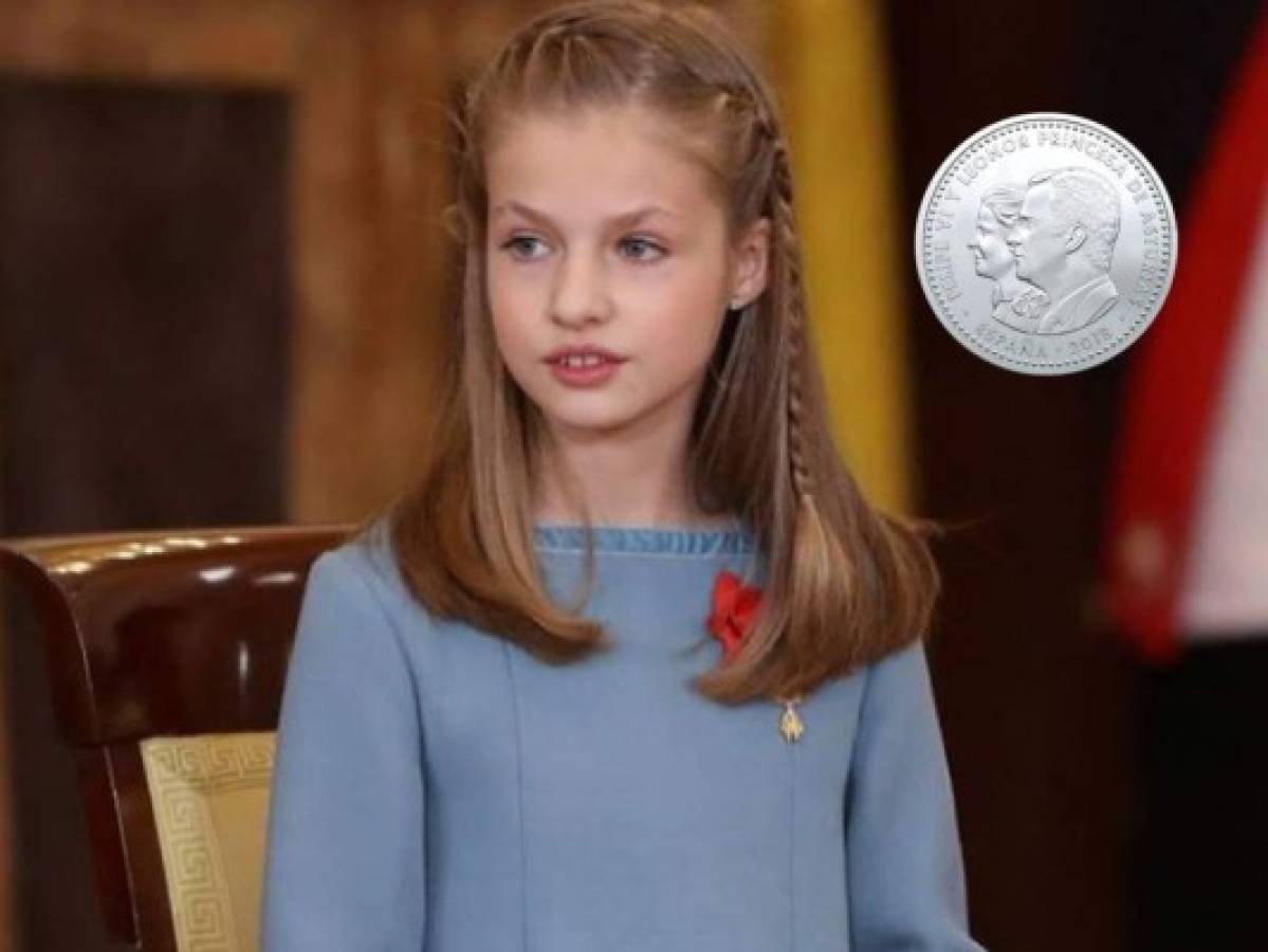 Moneda con rostro de la princesa Leonor de España genera críticas por su aspecto