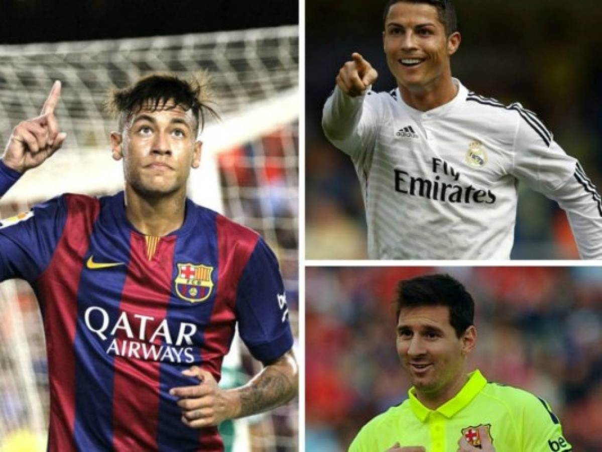 Lionel Messi, Cristiano Ronaldo y Neymar los tres finalistas al Balón de Oro 2015