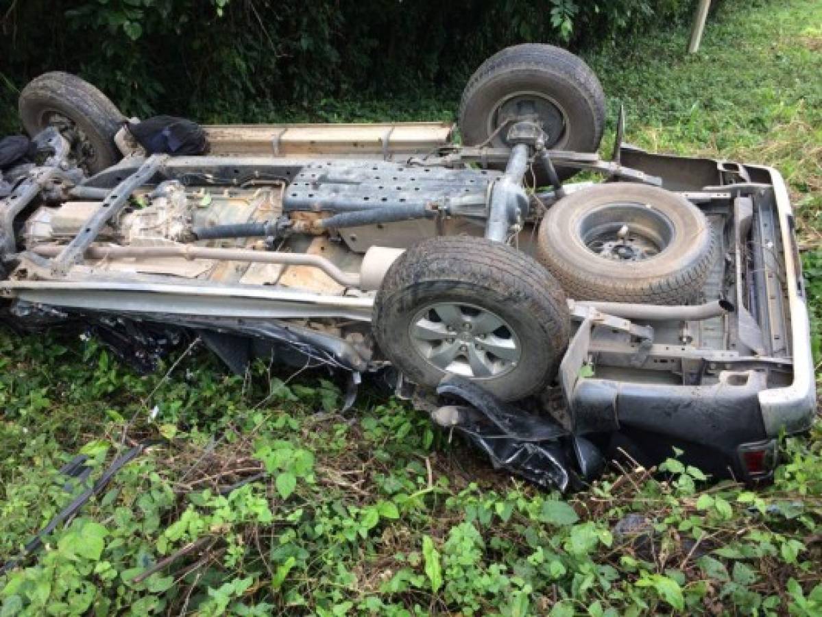 Honduras: Muere un empleado de la OABI tras accidente vehicular y otro resulta herido