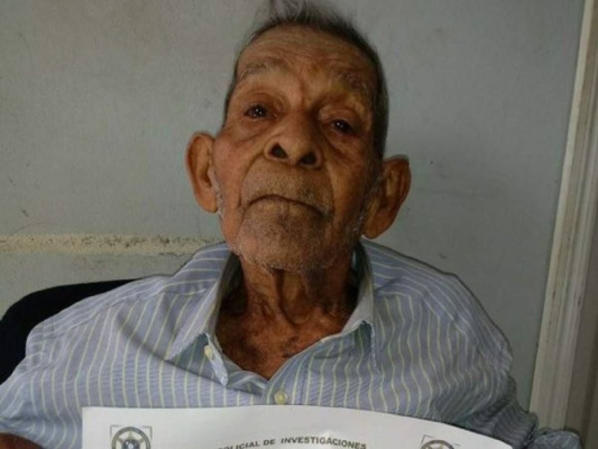 Insólita captura de anciano de casi 100 años en Honduras