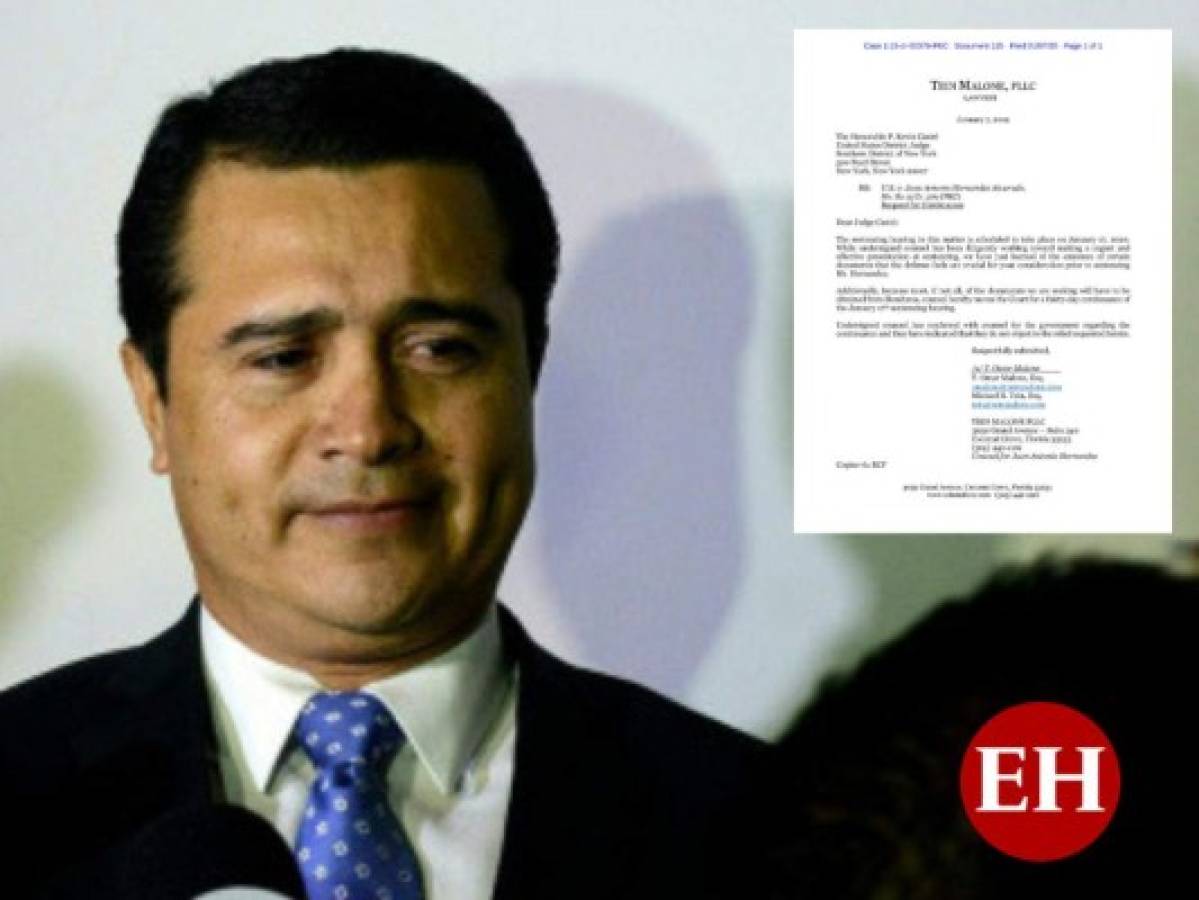 Defensa de Tony Hernández solicita reprogramar fecha de sentencia