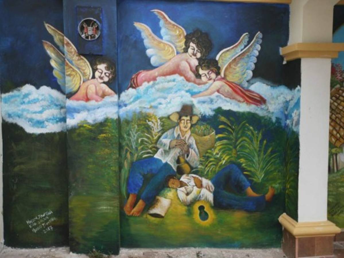 Los áangeles son un elemento que resalta en la obra de arte. Foto: Efraín Salgado/El Heraldo