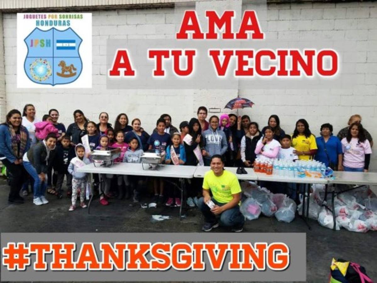 Organización hondureña lleva alegría a los desamparados de Los Ángeles con proyecto 'Ama tu vecino'