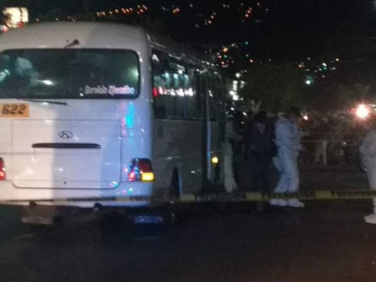Matan a dos supuestos ladrones que asaltaban un bus en la capital de Honduras
