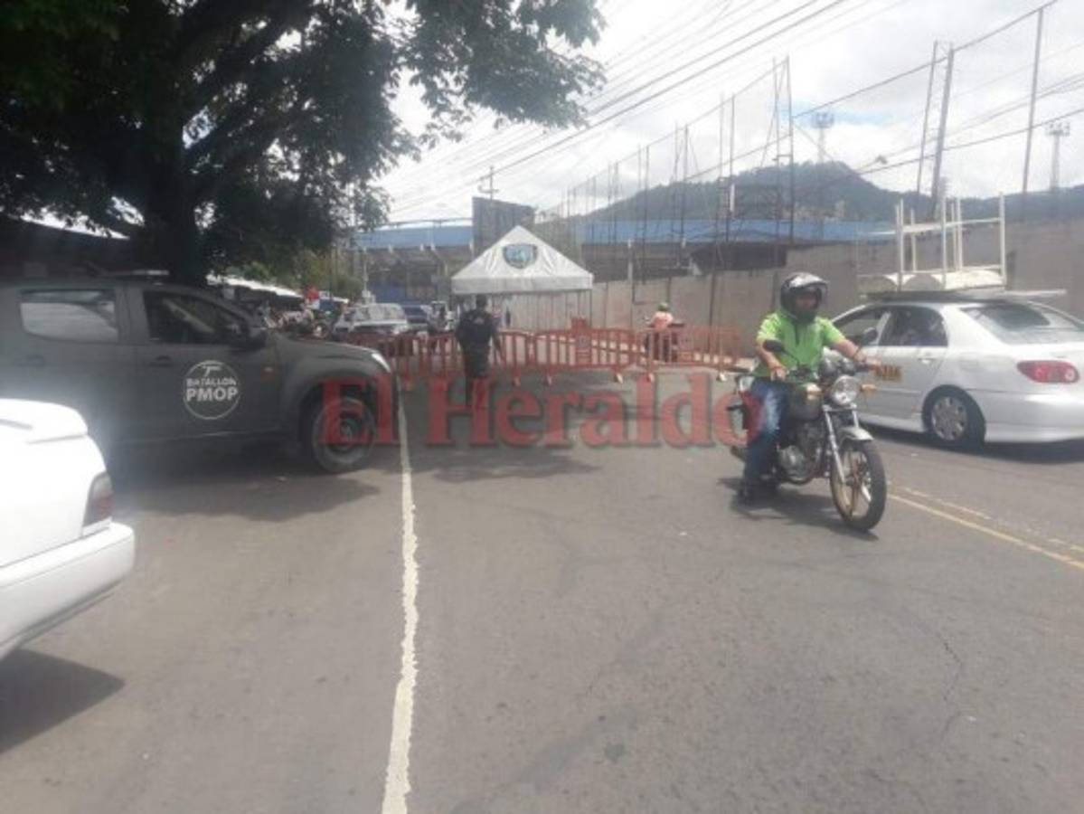 Accesos al Estadio Nacional están cerrados por el clásico capitalino Motagua vs Olimpia