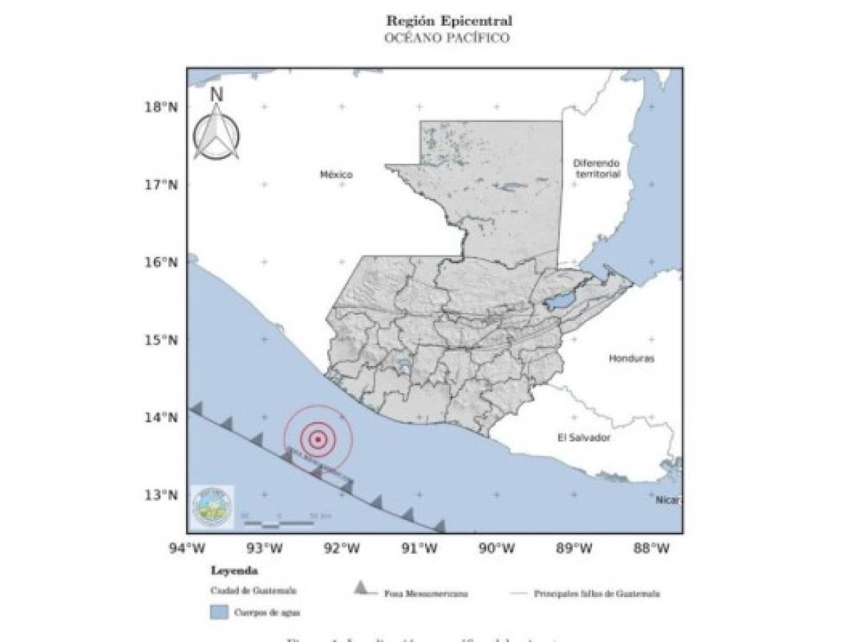 Sismo de 6.1 grados estremece sur y centro de Guatemala