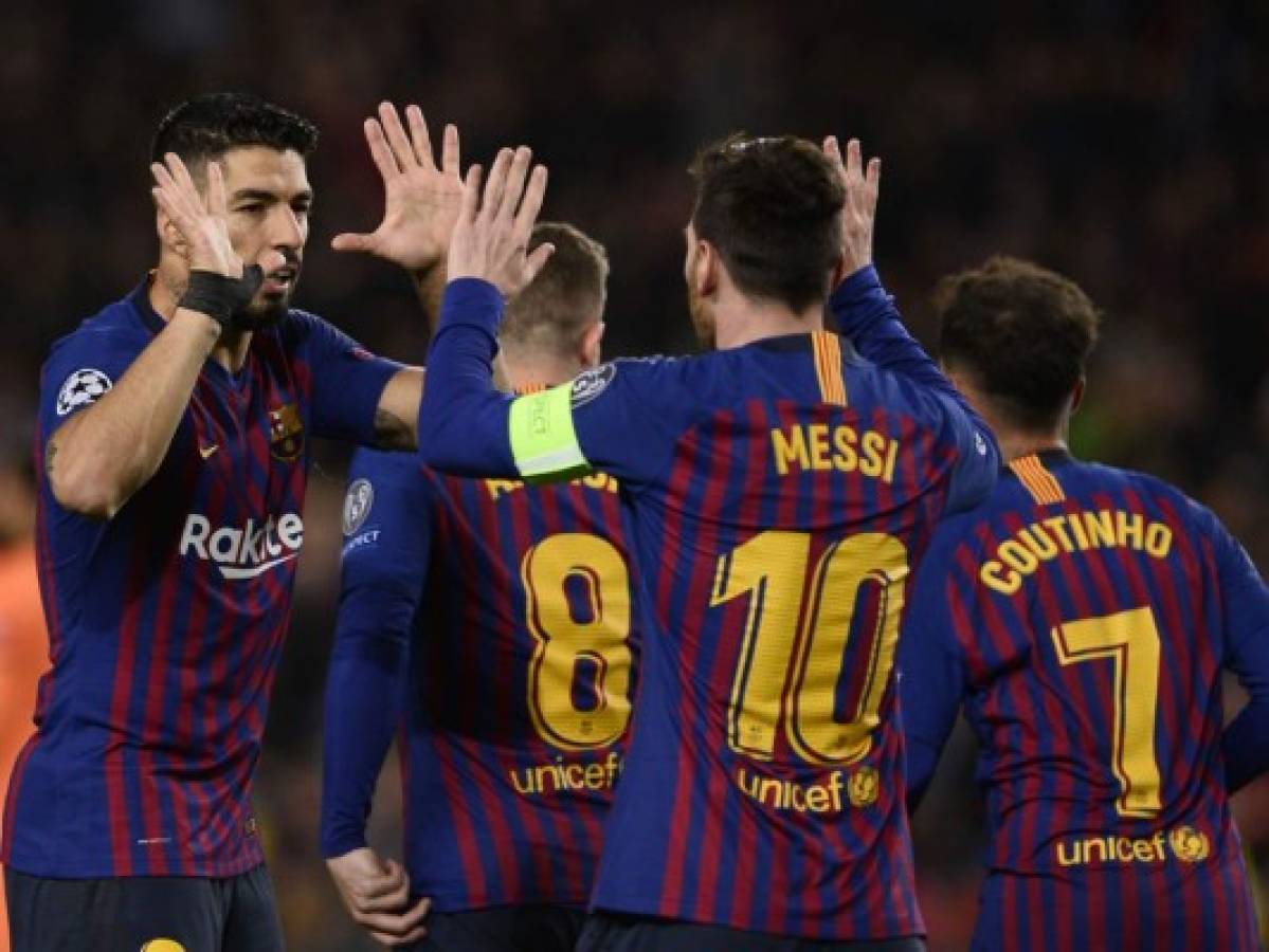Barcelona golea 5-0 al Lyon y clasifica a cuartos de la Champions League